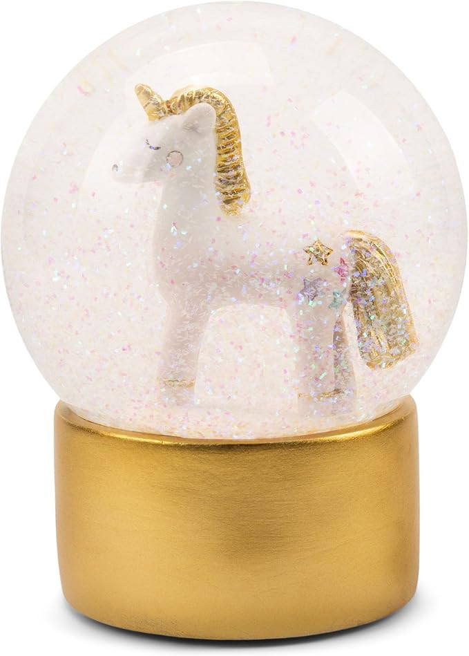NAT & Jules Magical Golden Unicorn with Stars & Rainbow Design 6 x 4.5 inch Musical Glitter Snow ... | Amazon (US)