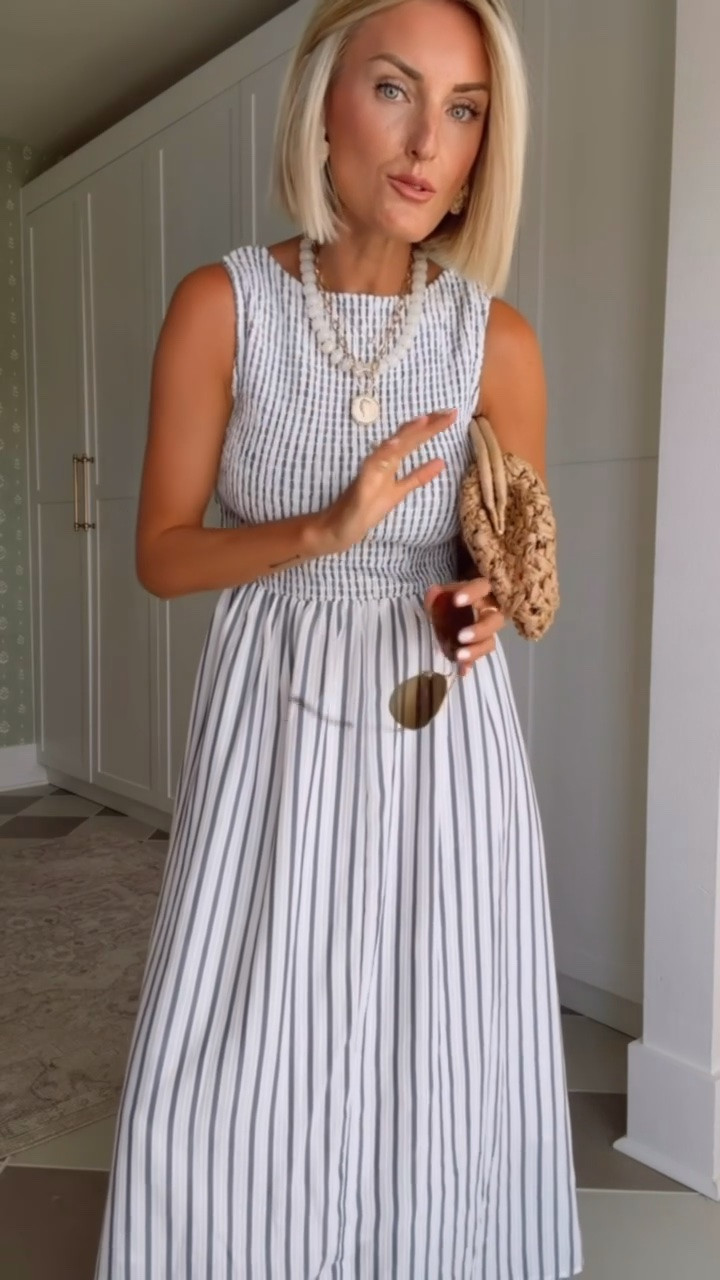 This dress reminds me of another a dress I've seen that was at a much higher price point! This is such a great dress that you can wear for both work or play! Wearing S! Loverly Grey, Amazon, summer dress, vacation looks, summer workwear, striped dress

#LTKootd #LTKSeasonal #LTKTravel