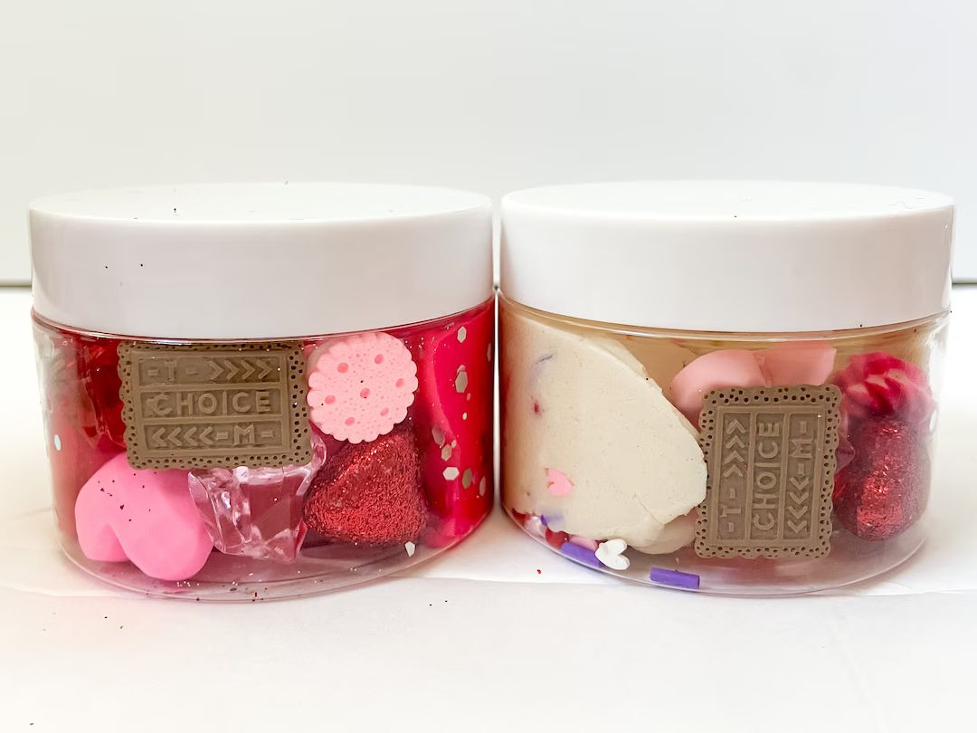 Mini Valentine’s Day Play Dough Jar, Valentine’s Sensory Kit, Dough To Go Jar, Valentine’s ... | Etsy (US)