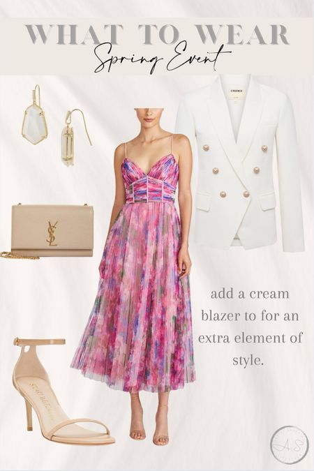 You can add a cream blazer to a formal dress for a dressier look and to add an extra element of sophistication. 

Formal dress, wedding dress, wedding outfit, outfit idea, spring dress



#LTKstyletip #LTKwedding #LTKtravel