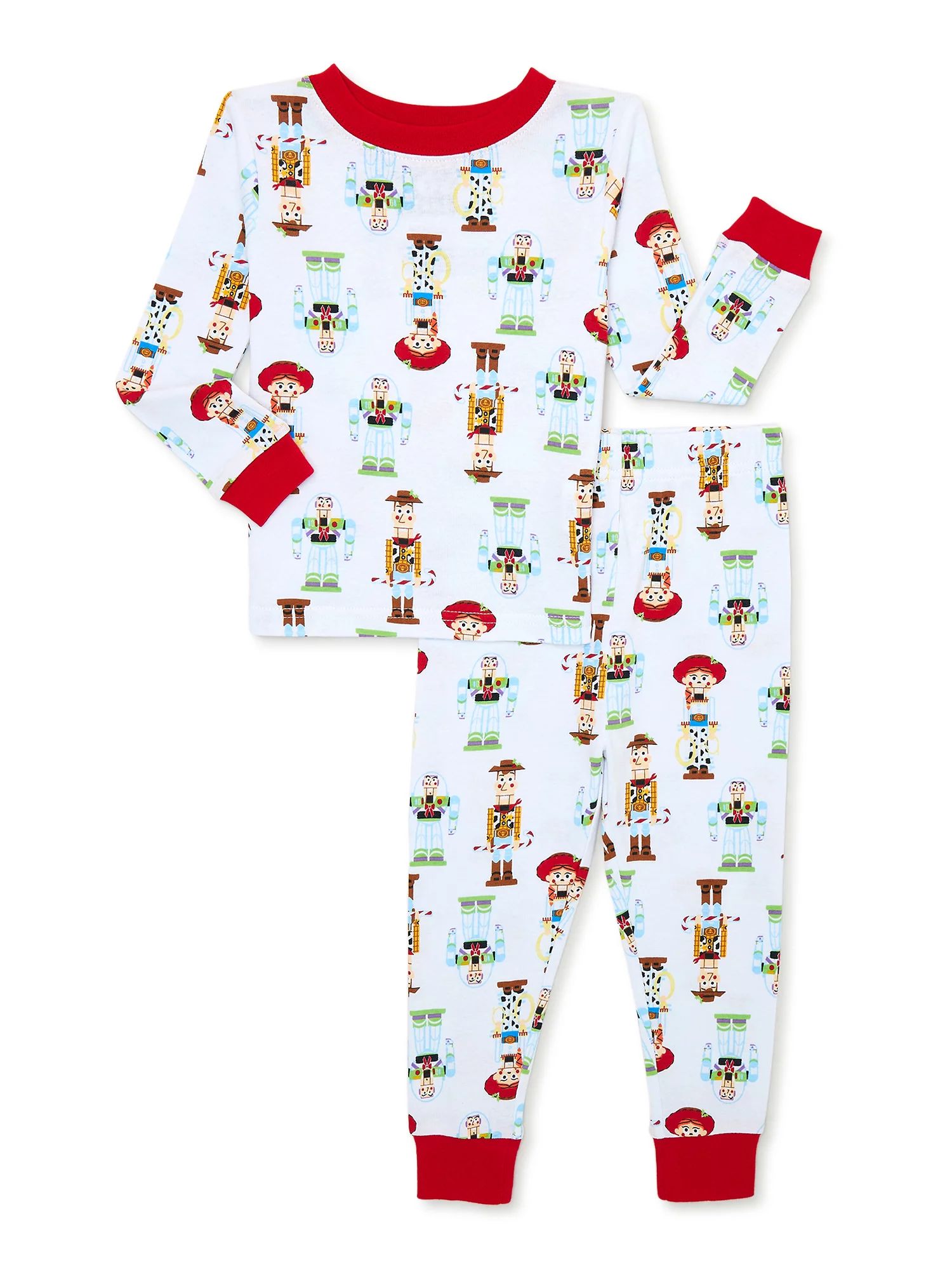 Toy Story Woody & Buzz Christmas Holiday Toddler Boy and Girl Unisex Cotton Pajama Set, 2-Piece, ... | Walmart (US)