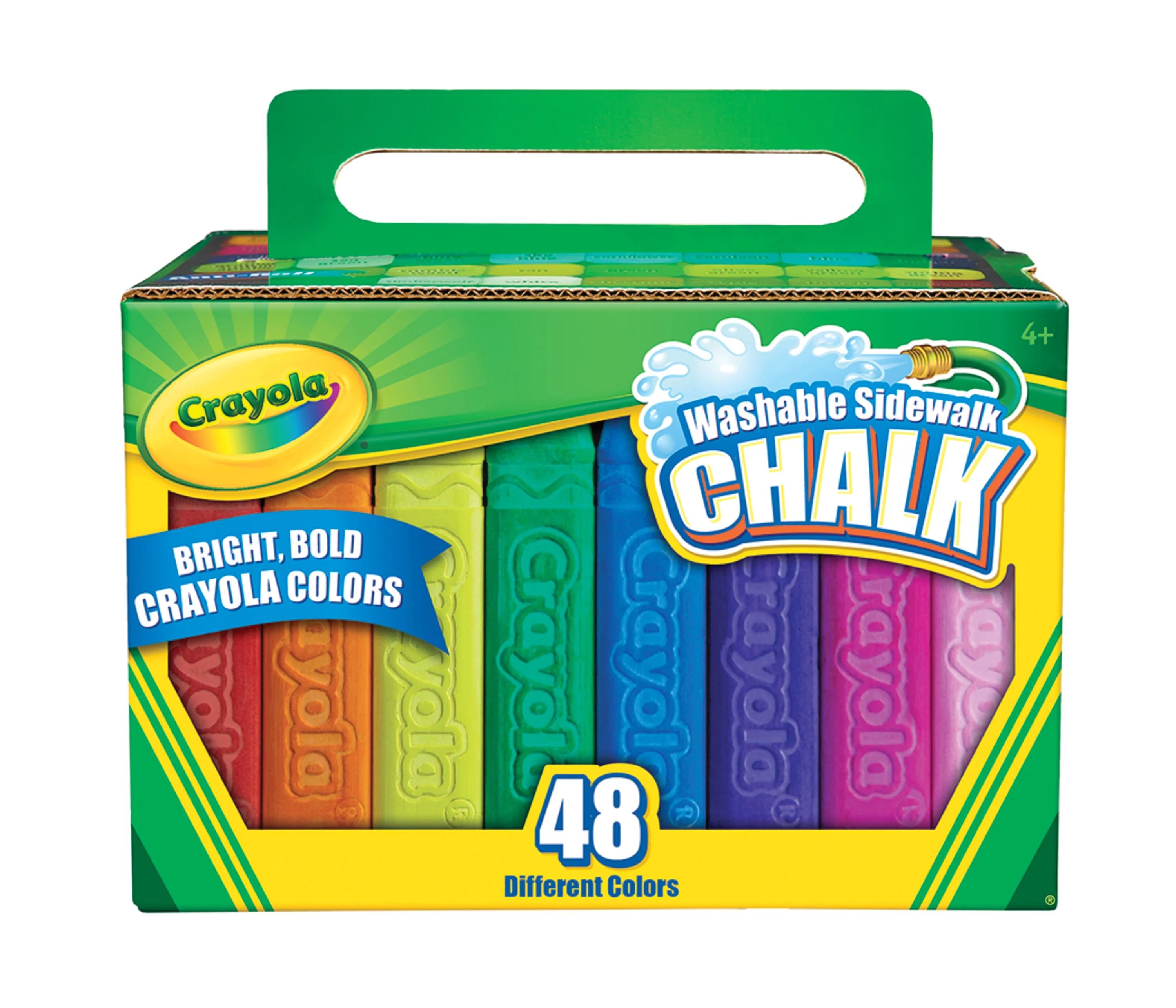 Crayola Washable Sidewalk Chalk Set, 48-Colors - Walmart.com | Walmart (US)