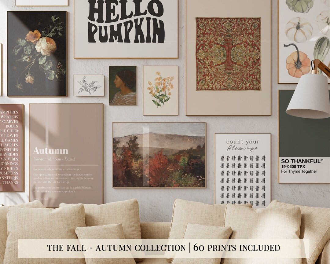 Fall Prints Mega Bundle  60 AUTUMN PRINTS  Fall Wall Art  - Etsy | Etsy (US)