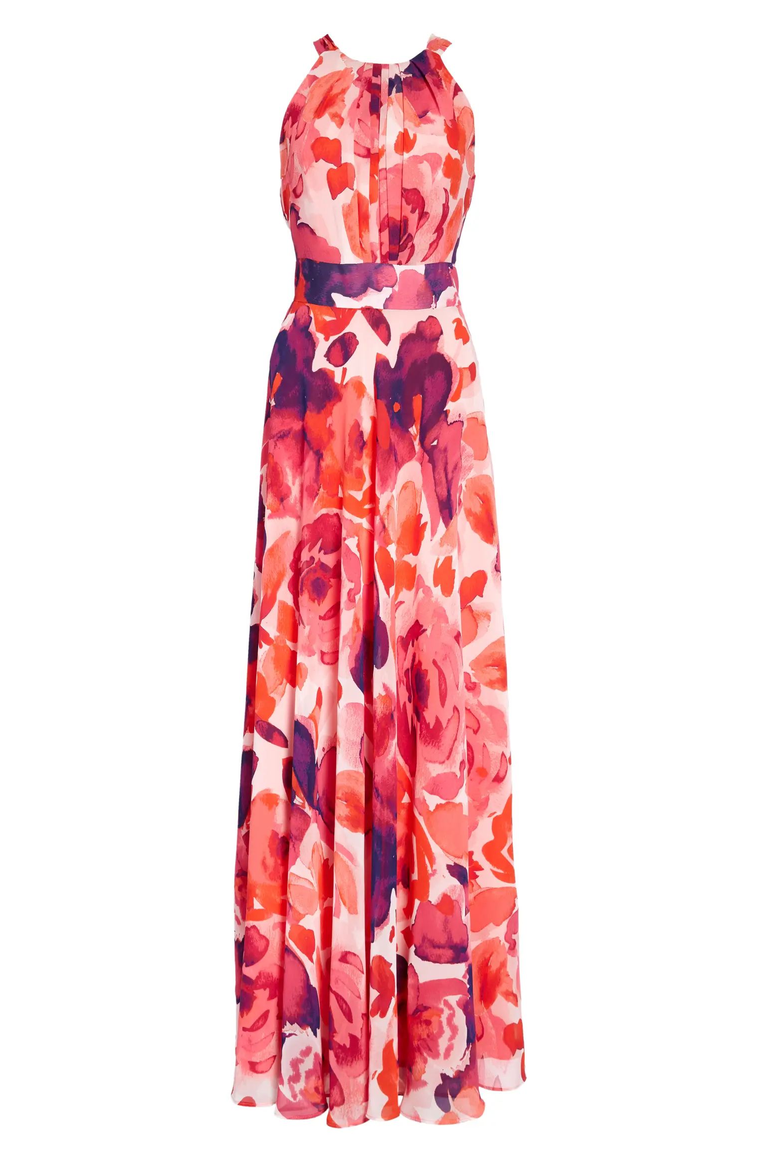 Floral Print Halter Maxi Dress | Nordstrom