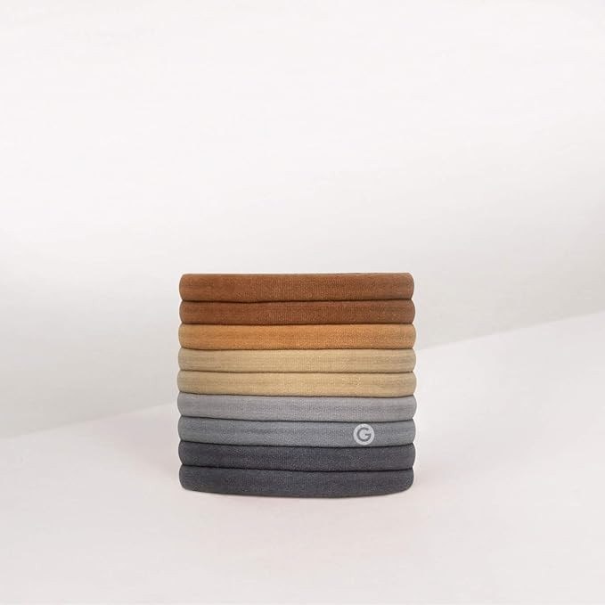 Gimme Beauty - Fine Hair Ties - No Damage Hair Bands - Neutral - Seamless Microfiber Elastics - H... | Amazon (US)