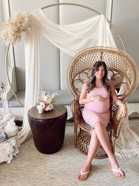 My baby shower dress from
when I was pregnant is on sale!! This was so cute and comfy..as you can I was very large haha and it was perfect! Use code NEWFAVES for 30% off!! 

Pink blush maternity, baby shower dress, baby shower, boho baby shower, baby shower outfit 

#LTKbaby #LTKfamily #LTKFind