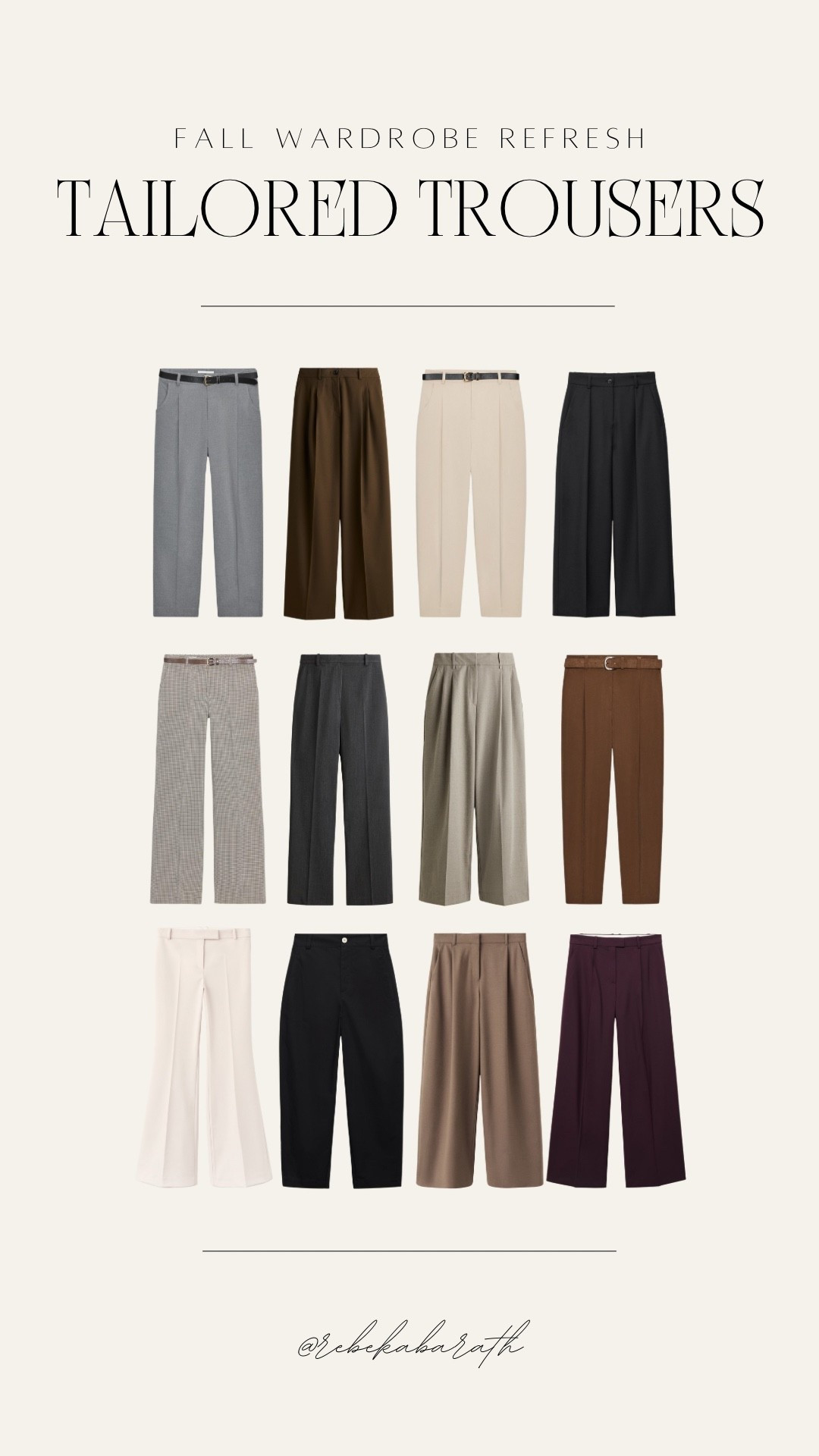 fall wardrobe refresh // tailored trousers 

pick your faves to complete your office looks in the transitional season 💫 



#LTKStyleTip #LTKWorkwear