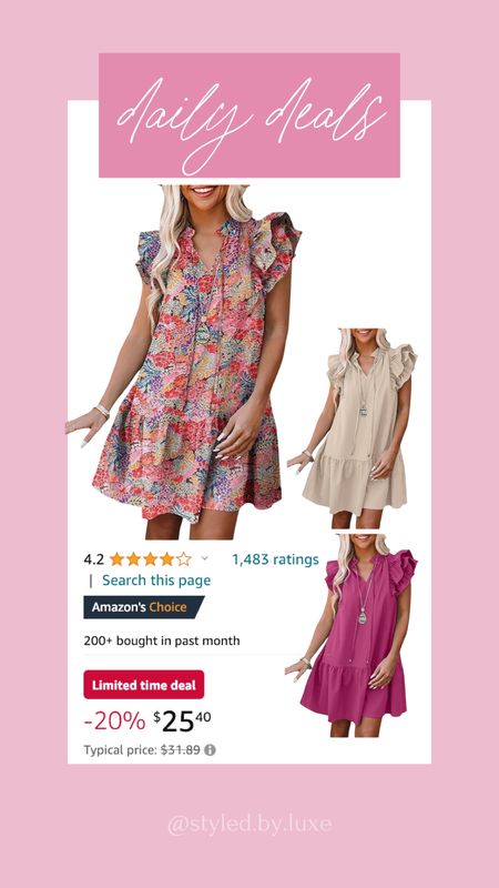 Amazon daily deals!

Amazon finds | Amazon daily deals | summer dresses | cute summer dresses | Amazon dresses 

#LTKstyletip #LTKfindsunder50 #LTKsalealert