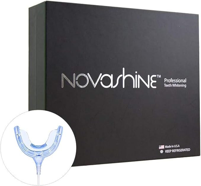 Novashine Professional Teeth Whitening Kit for Him: Advanced Blue LED Light, Concentrated Peroxid... | Amazon (US)