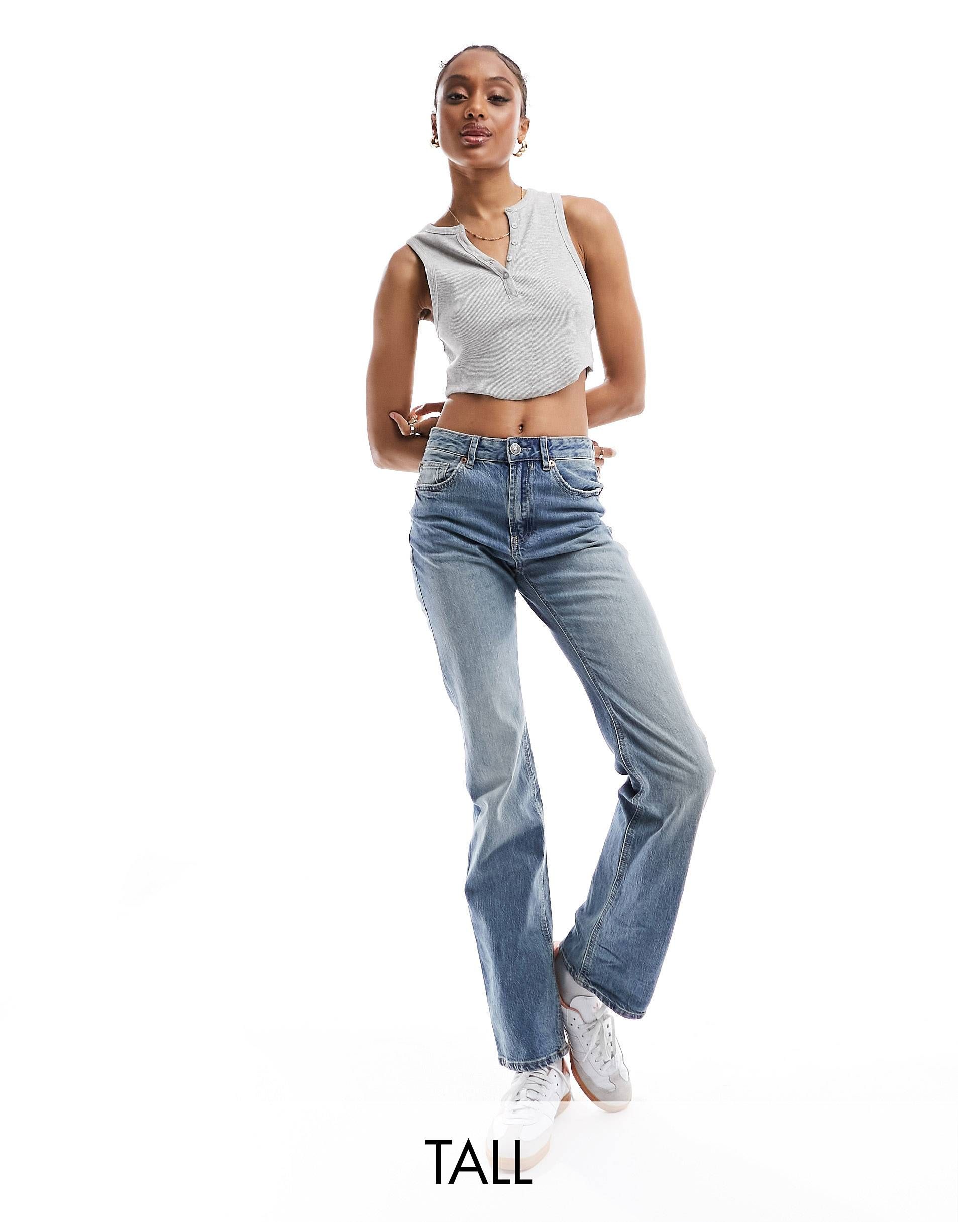 Stradivarius Tall straight leg jean in vintage wash  | ASOS | ASOS (Global)