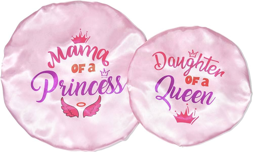 Bonnet Set Baby Mommy Bonnet Sleep Cap Baby Hair Cap for Women Girls Kids Toddler Curly Reversibl... | Amazon (US)