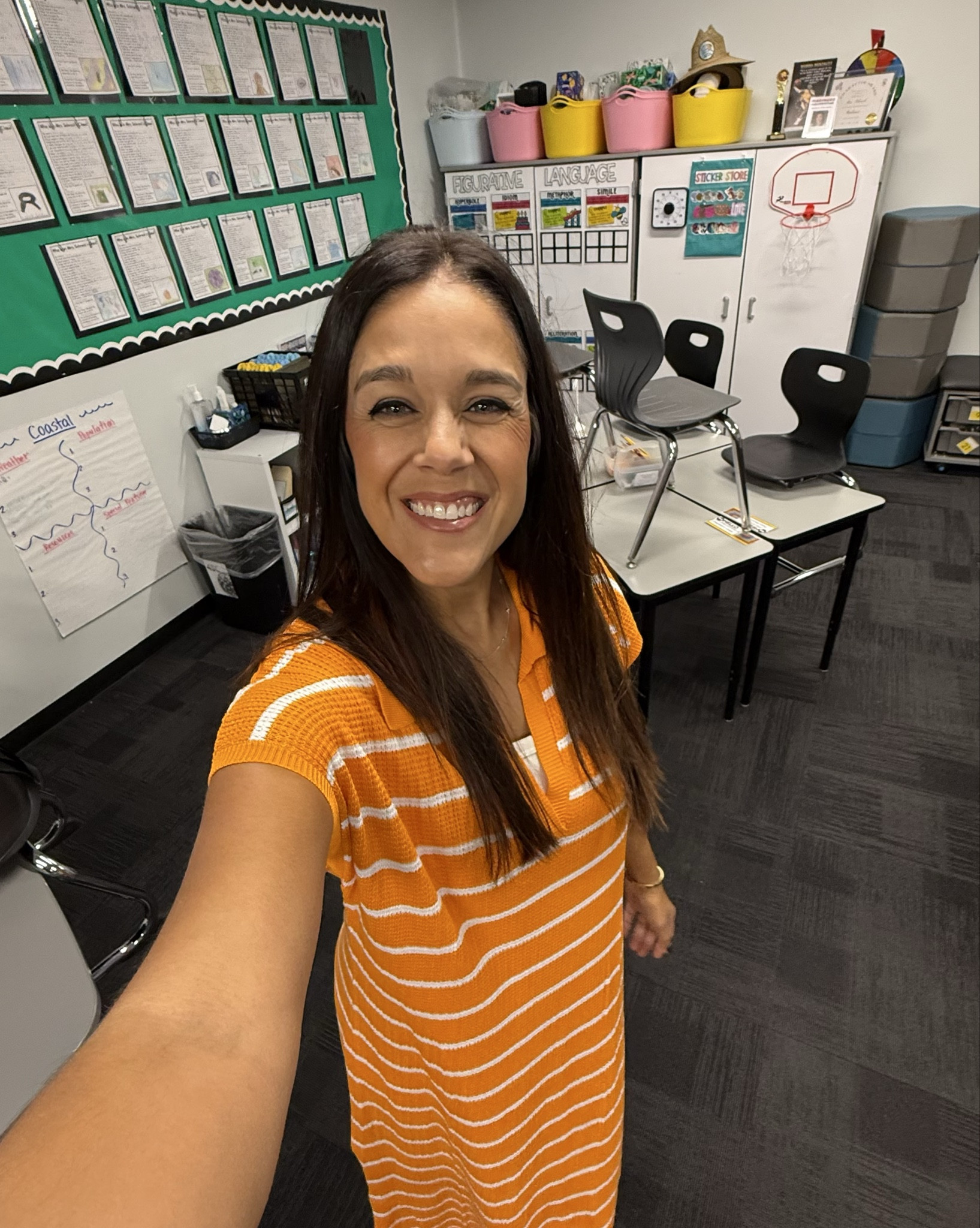 Orange teacher dress from Amazon! 