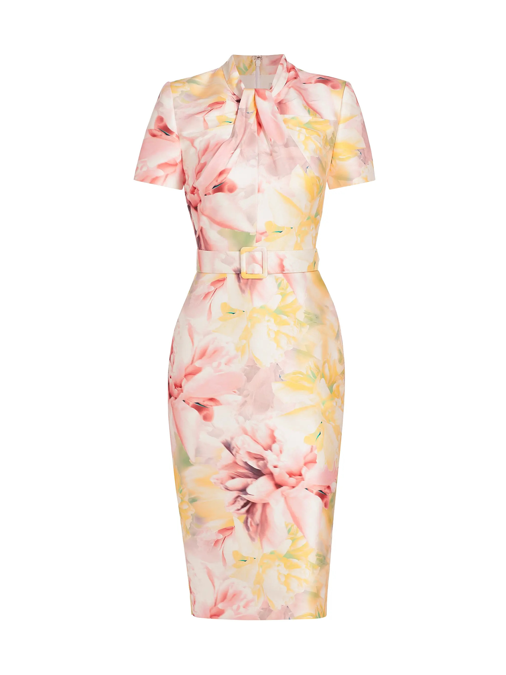 Twisted Belted Midi-Dress | Saks Fifth Avenue