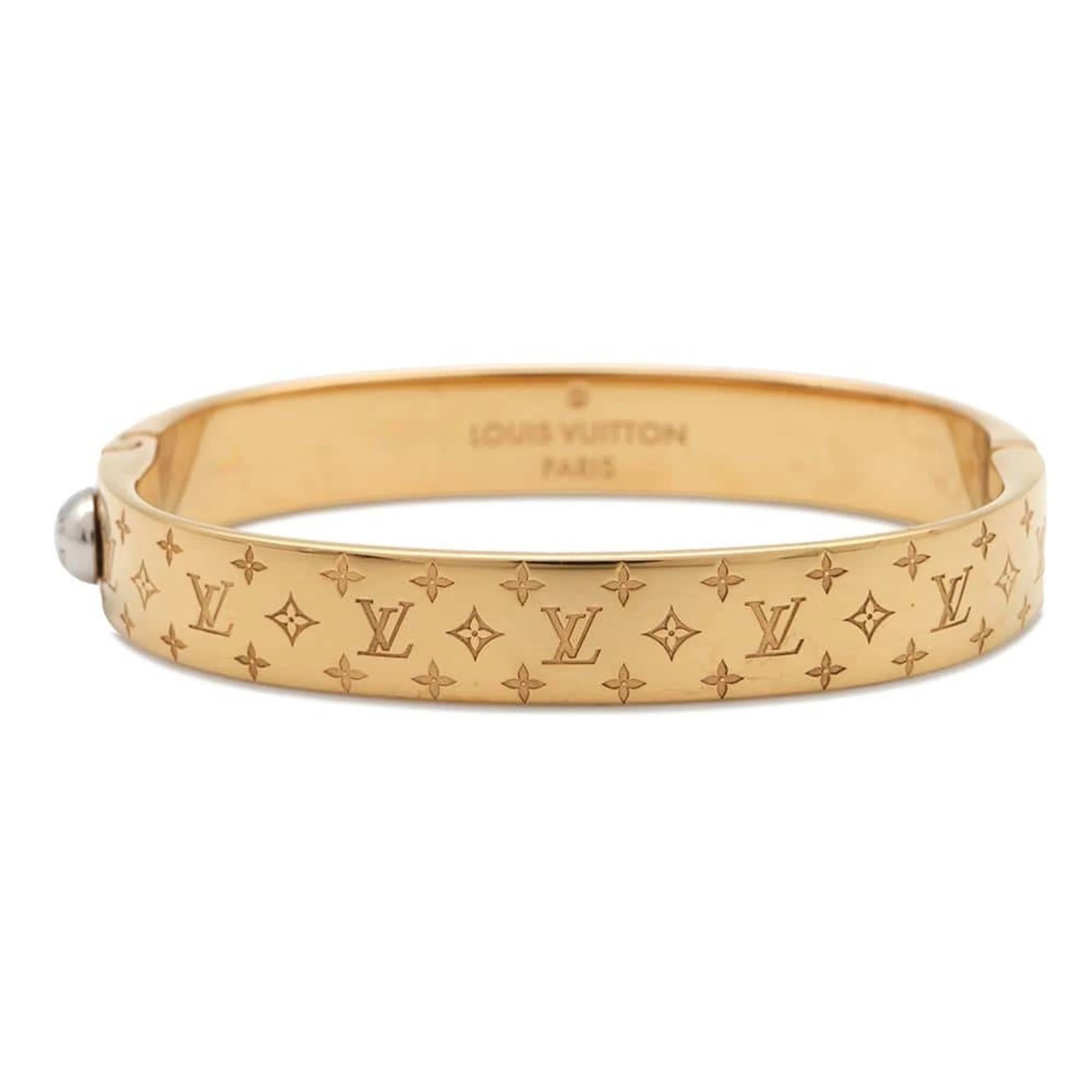 Louis Vuitton Metal Monogram Bangle (Pre-Owned) | Shop Simon