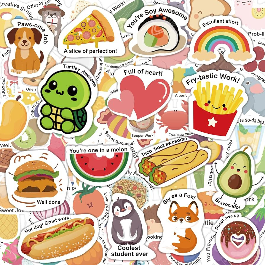 OHOME Back to School Supplies - 120 PCS Teacher Motivational Stickers for Kids Students | Teacher... | Amazon (US)