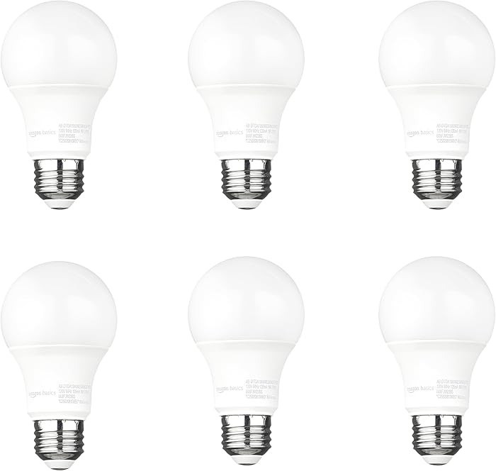 Amazon Basics A19 Dusk to Dawn Sensor LED Outdoor Light Bulb, 60W Equivalent, Energy-Efficient 9W... | Amazon (US)