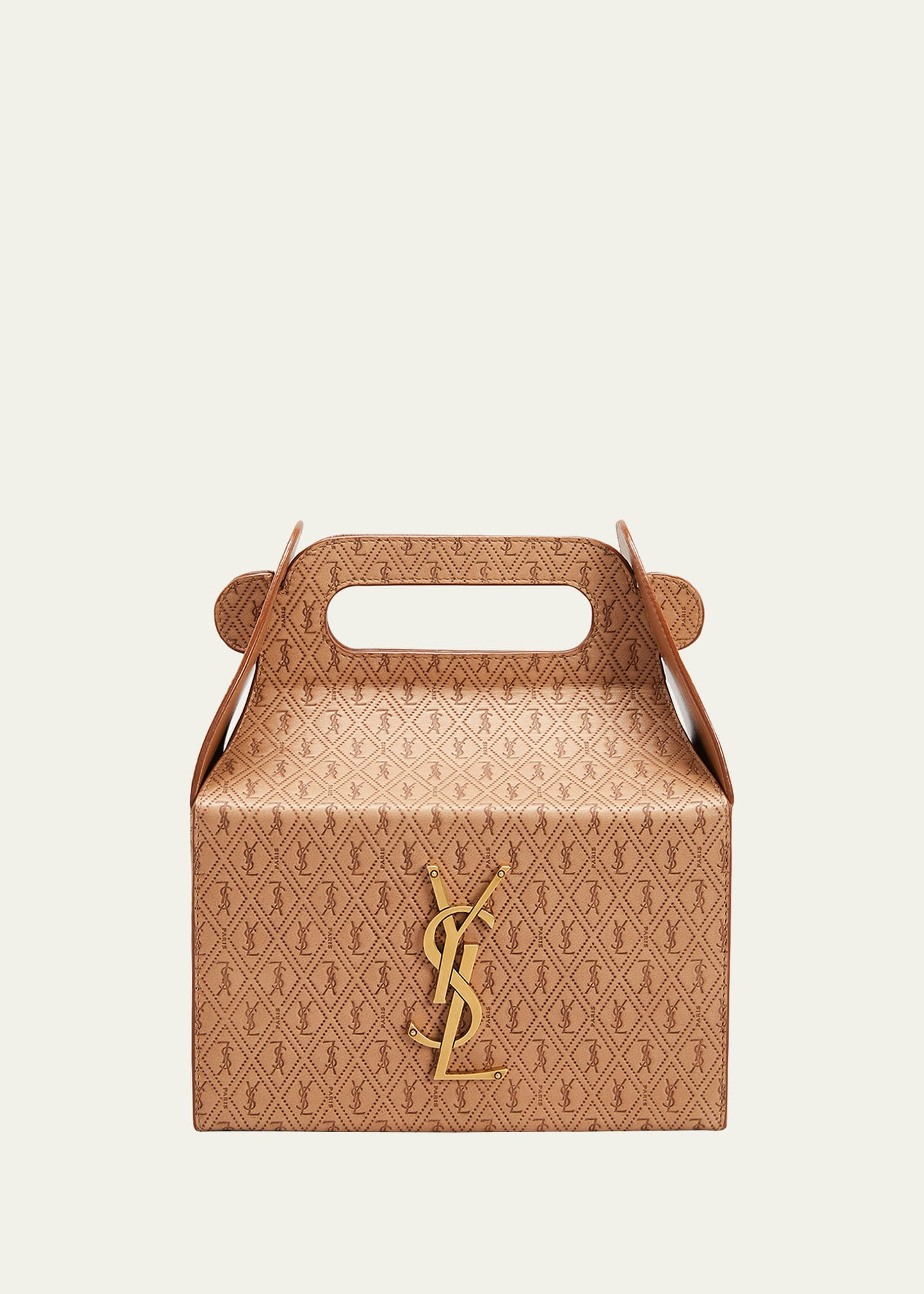 Saint Laurent Men's YSL Lunch Box Tote Bag | Bergdorf Goodman