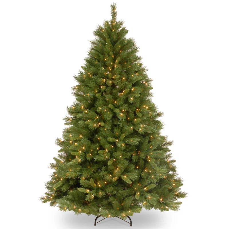 Lighted Artificial Pine Christmas Tree | Wayfair North America