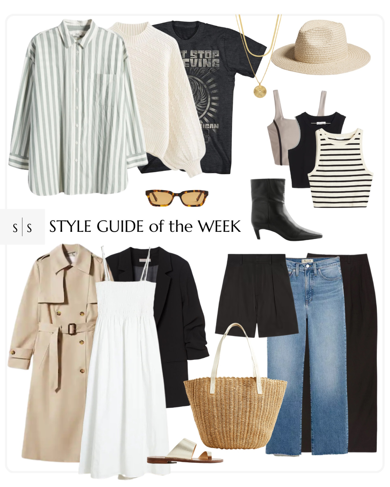 Style Guide of the Week | outfit ideas, Spring outfits, Summer outfits, transitional outfits. See all details on thesarahstories.com ✨

#LTKFind #LTKstyletip