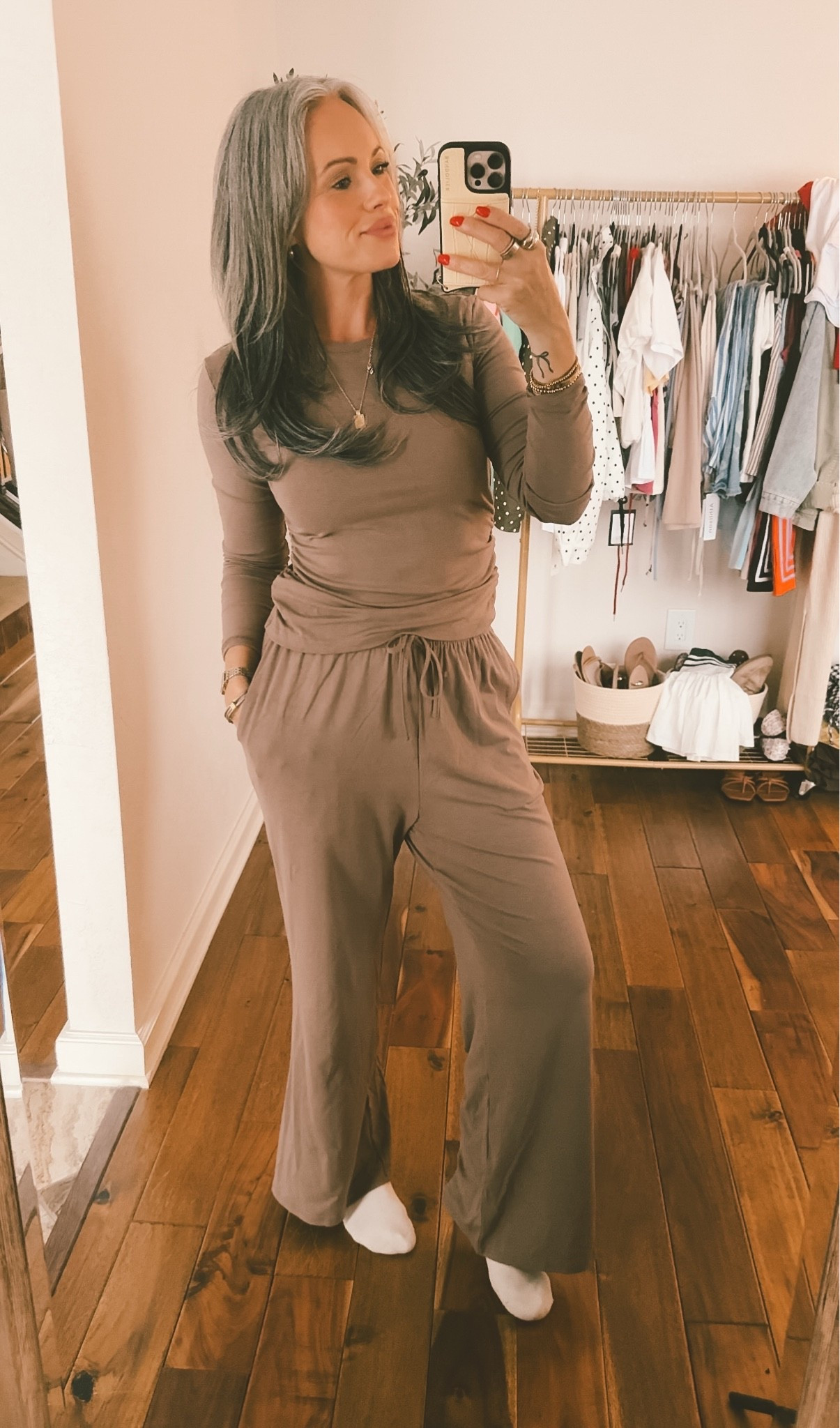 So comfy!!! Size up for a cozier fit! I’m in a medium! #cozyvibes #2pieceset #matchingsets #momstyle #millennialmoms #amazonfinds

#LTKootd #LTKmomlife #LTKOver40