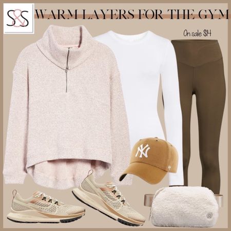 Athleisure with earth tones and neutral Nike sneakers with leggings perfect for travel or vacation

#LTKsalealert #LTKU #LTKfit