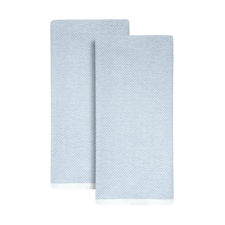 Better Homes & Gardens 2 Piece Flat Woven Kitchen Towel, Blue Linen | Walmart (US)