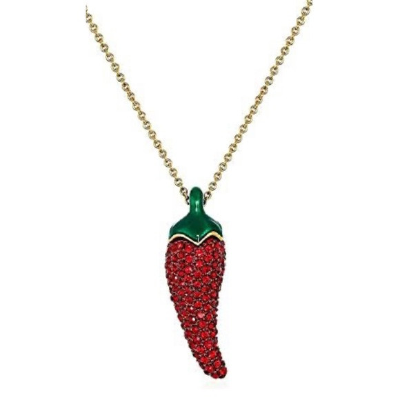$88 Kate Spade Haute Stuff Chili Pepper Pendant Necklace | Poshmark