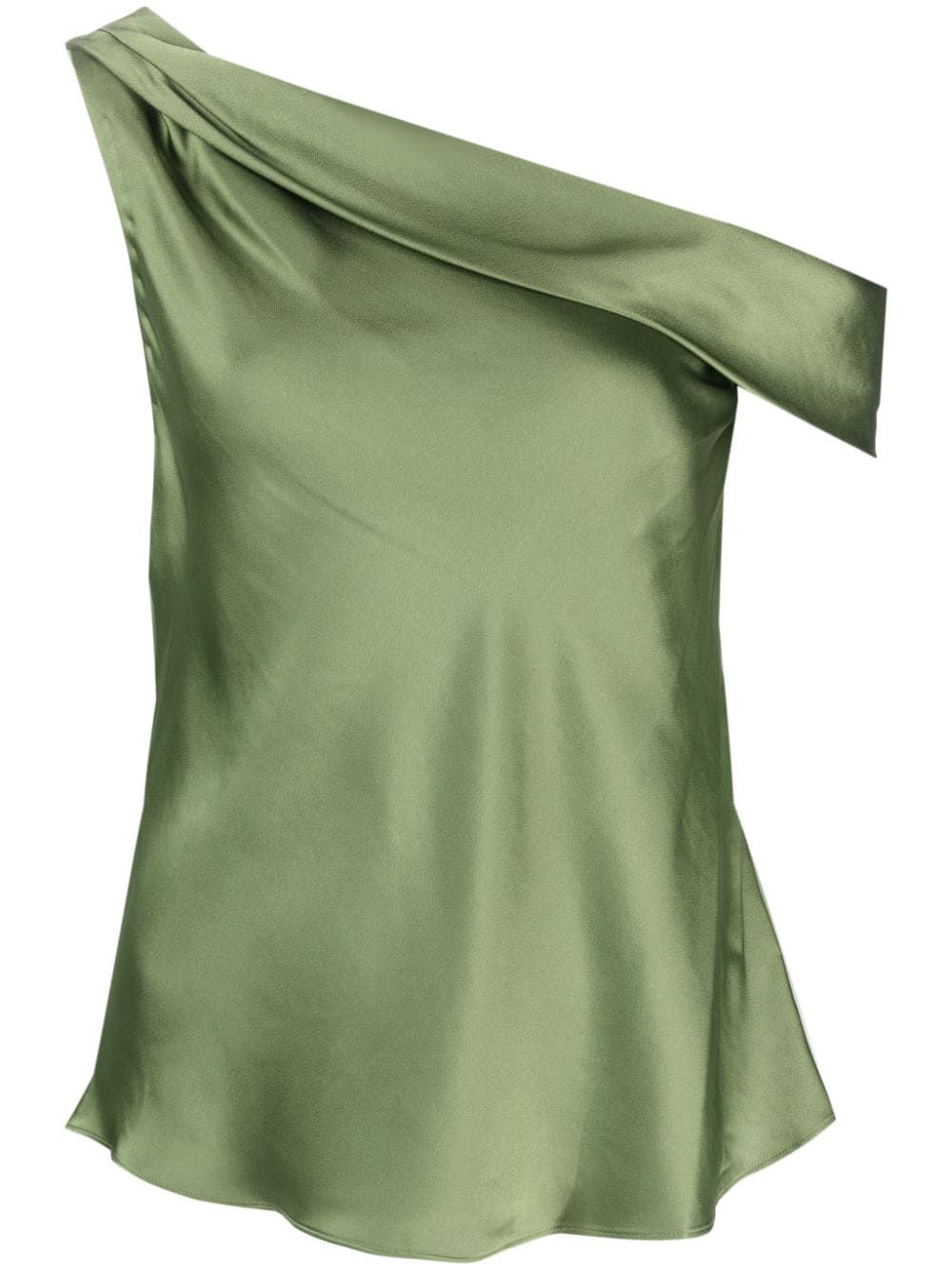 one-shoulder draped blouse | Farfetch Global
