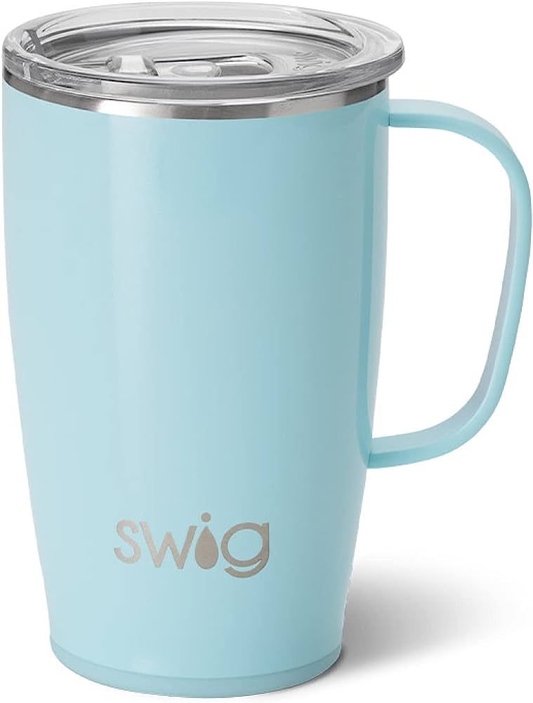 Swig Life 18oz Insulated Coffee Mug with Handle & Lid, Cup Holder Friendly, Dishwasher Safe, Stai... | Amazon (US)