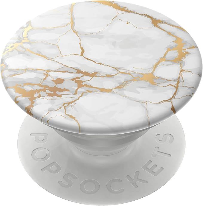 PopSockets: PopGrip with Swappable Top for Phones and Tablets - Gold Lutz Marble | Amazon (US)