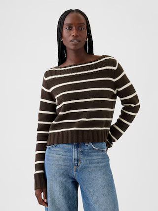 CashSoft Boatneck Sweater | Gap (US)