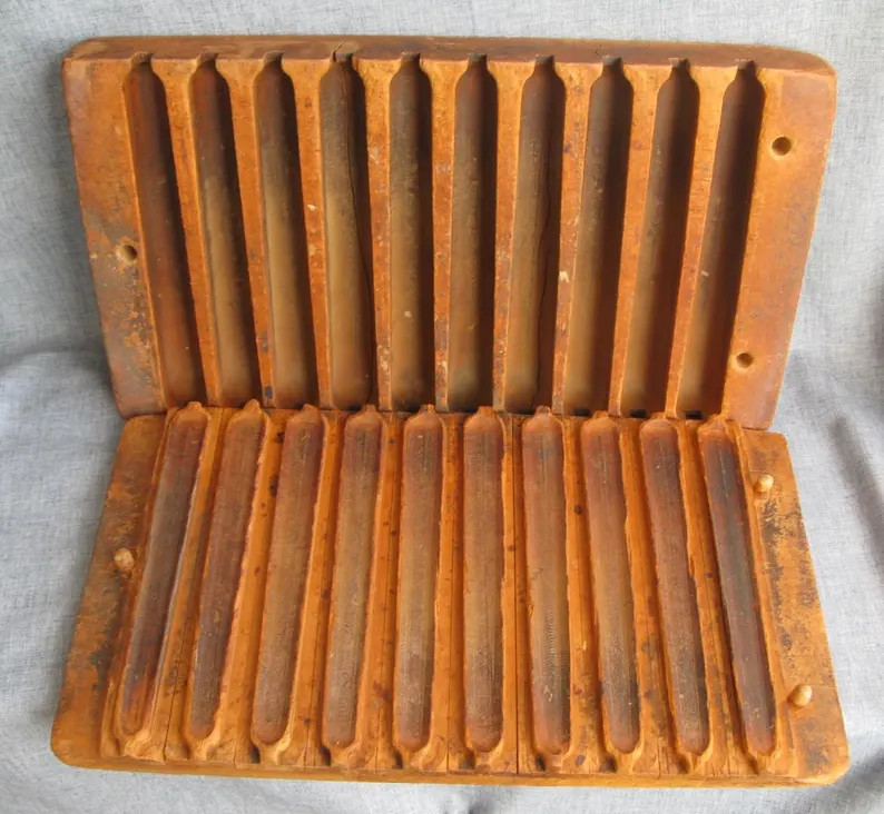 Vintage Wood Cigar Mold 10 Cigars Torpedo Cigars Home Bar Cigar Shop 20" x 11" | Etsy (US)