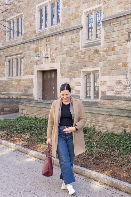 Touring Yale with the Class of 2046! 🤰🏻👶🏻🎓

Channeling preppy Ivy League style with a Tuckernuck Blazer,  Black Tee, and trusty J. Crew jeans. 

Can’t forget a J. Crew wool coat, Tretorn sneakers, and Longchamp tote bag to accessorize the look for winter. 



#LTKitbag #LTKbaby #LTKmidsize