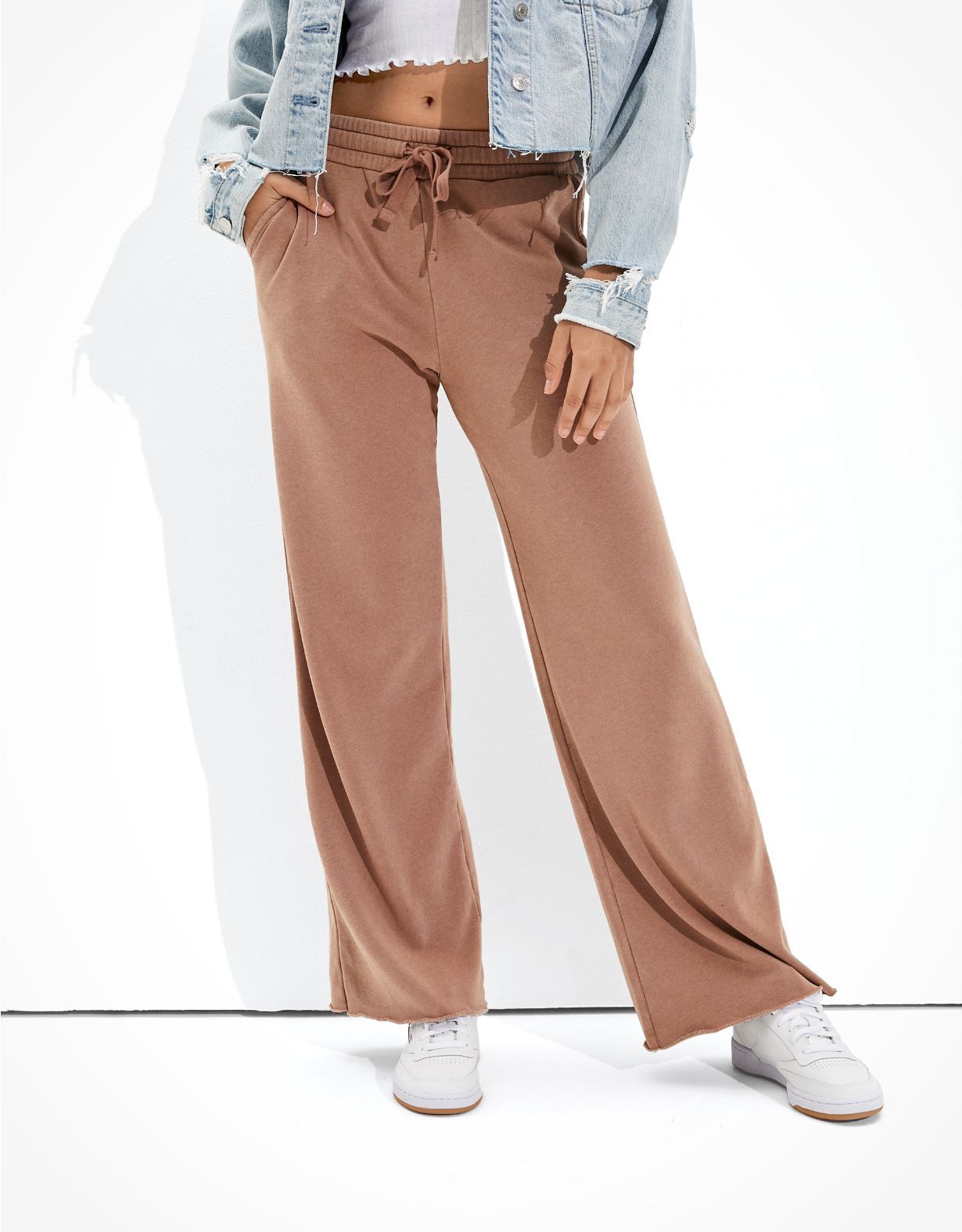 AE Fleece Skater Wide Leg Pant | American Eagle Outfitters (US & CA)