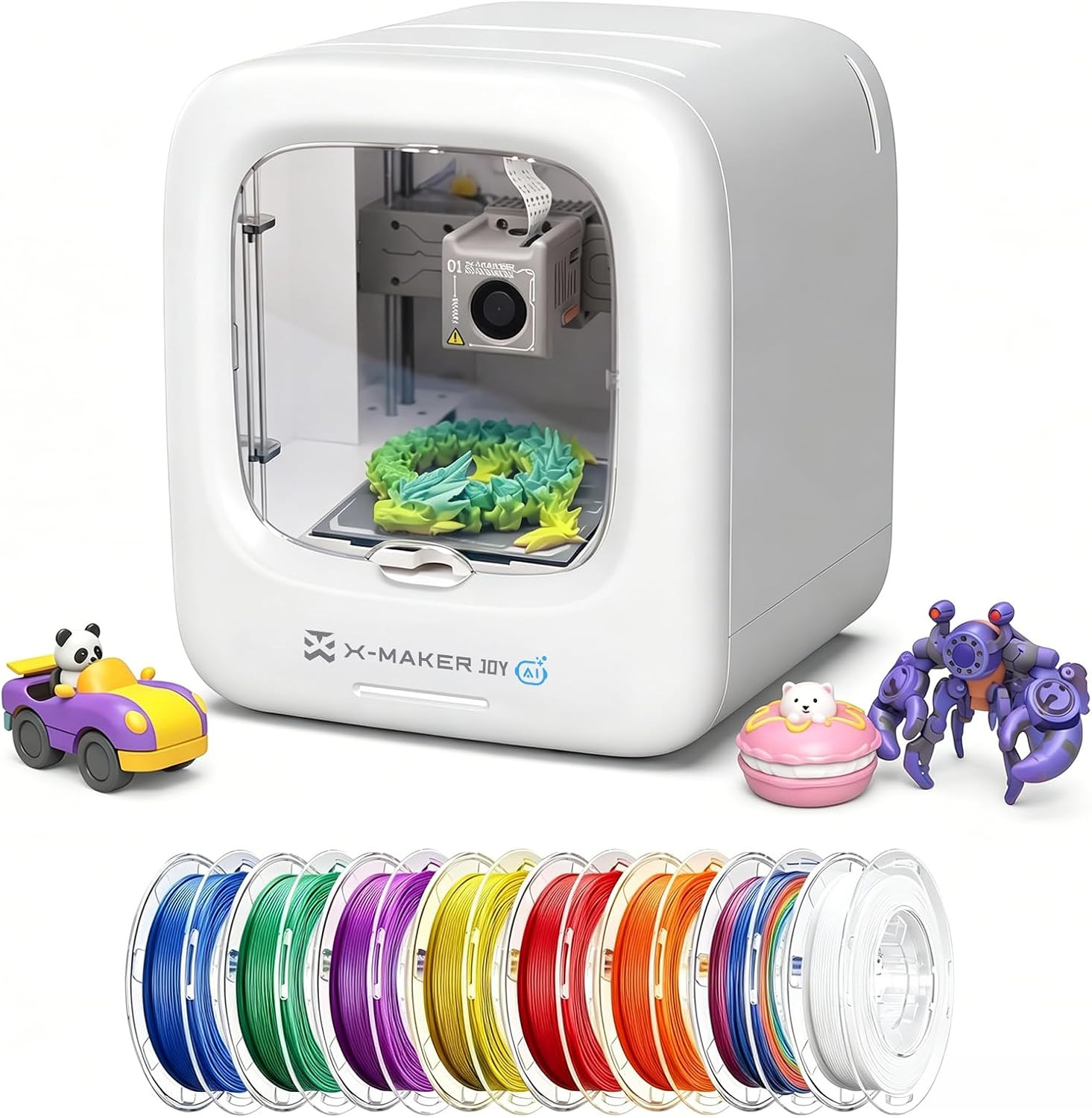 AOSEED AI 3D Printer for Kids, Fast 400mm/s, 12,000+ Models, Enclosed Safe | Amazon (US)