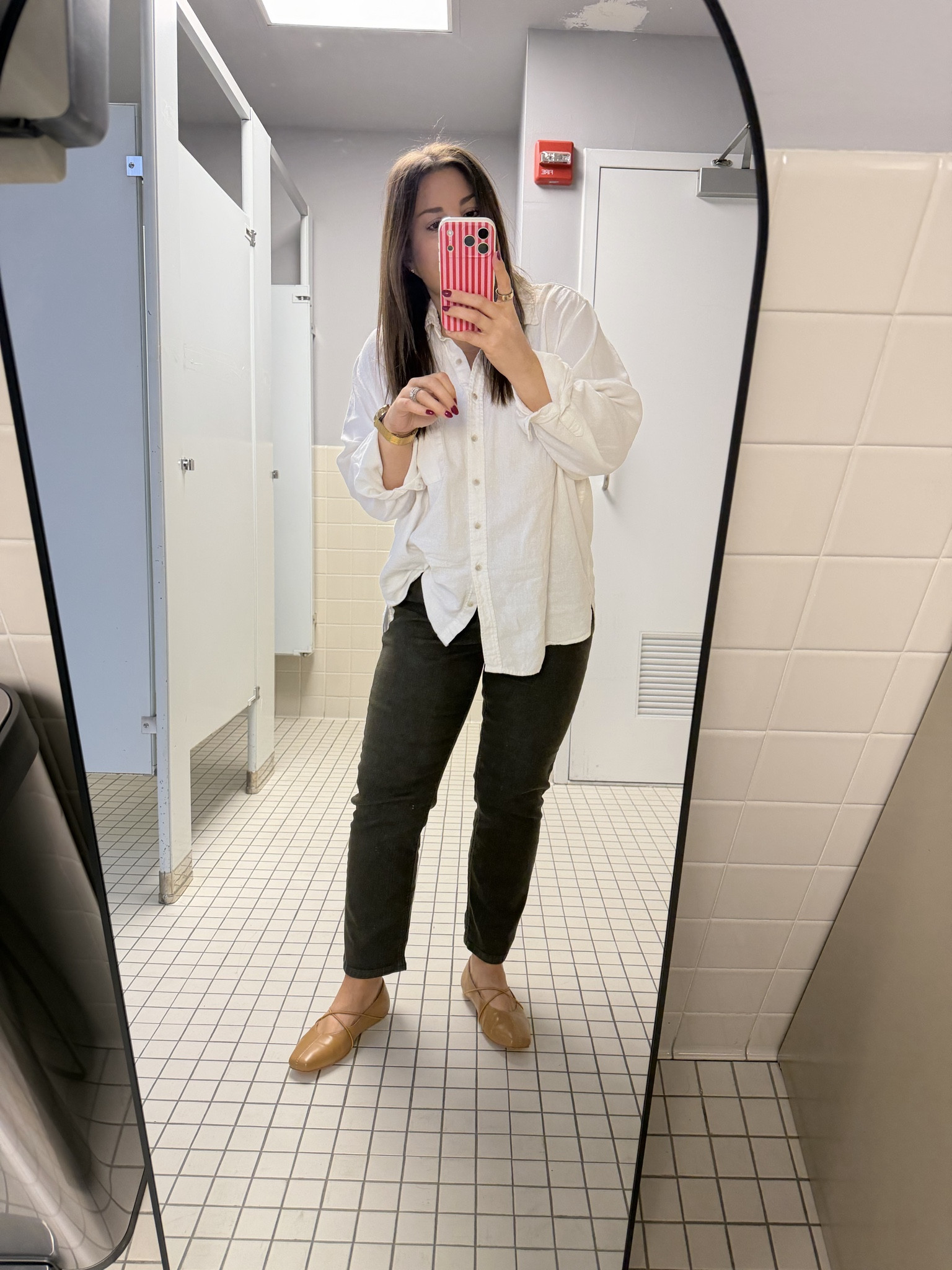 A crisp white button down is always a good idea 

Loving these Amazon ballerina flats



#LTKootd #LTKmomlife #LTKPetite