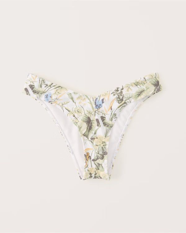 Women's Recycled Tall-Side High-Leg Cheeky Bottoms | Women's Swimwear | Abercrombie.com | Abercrombie & Fitch (US)