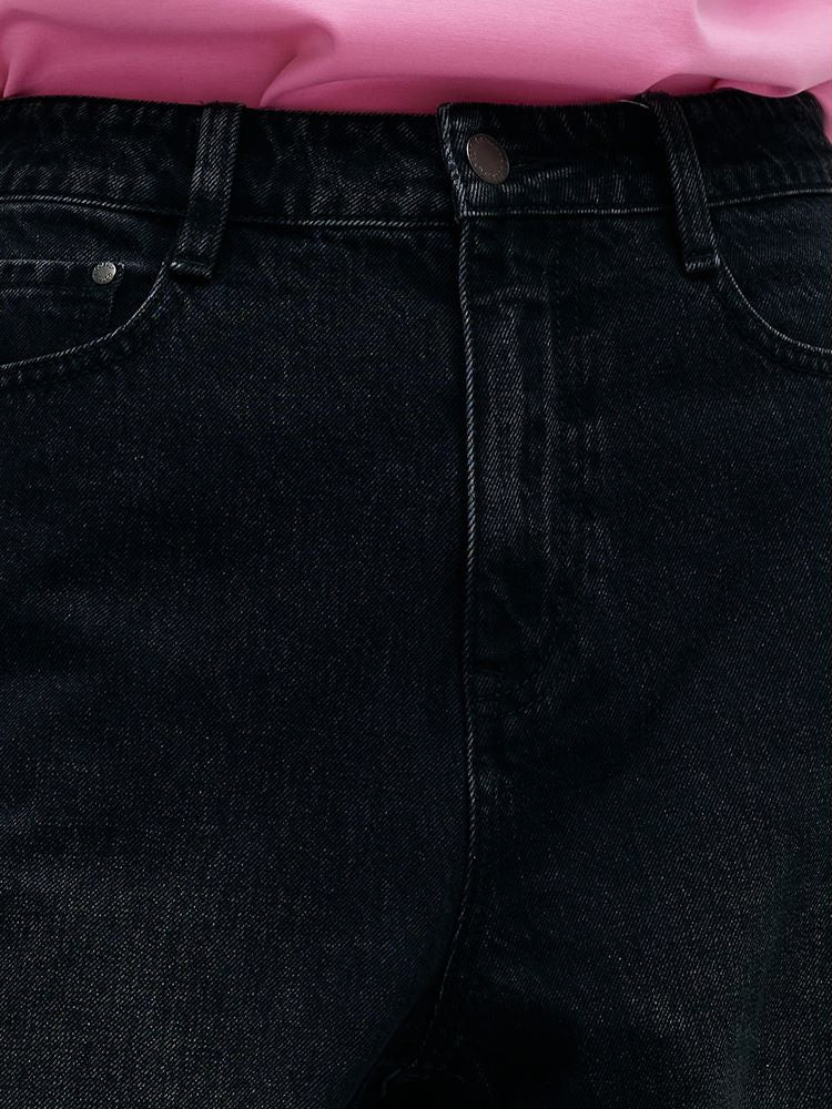 Glitter High-Waisted Straight Women Jeans | GOELIA