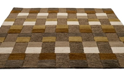 Fletcher FLT-1 Brown Wool Hand-Tufted Area Rug | Rugs Direct