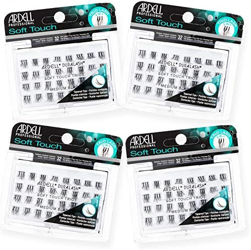 Ardell False Eyelashes Soft Touch Trios Individuals Medium Black 4 Pack | Amazon (US)