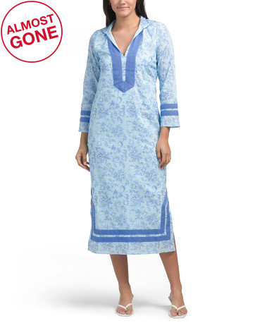 Long Sleeve Classic Midi Tunic Dress | TJ Maxx