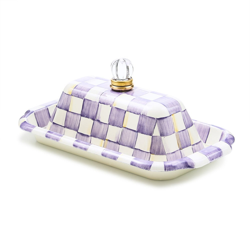Violet Check Butter Box | MacKenzie-Childs