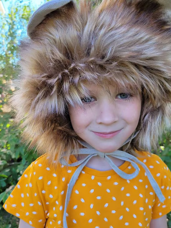 Lion Hat Lion Tail Linen Hat Winter Hat Lion Costume Baby - Etsy | Etsy (US)