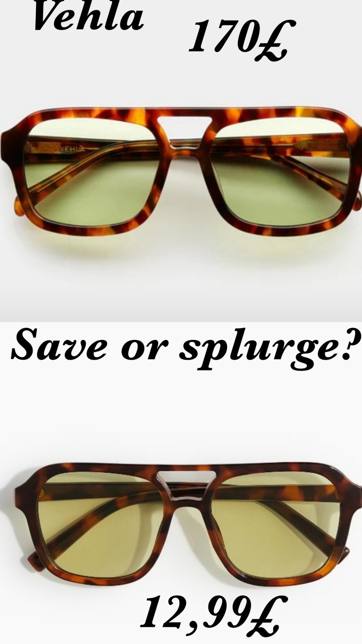 Vehla sunglasses, khaki sunglasses, luxury sunglasses, vehla dupe 

#LTKsummer #LTKeurope #LTKstyletip