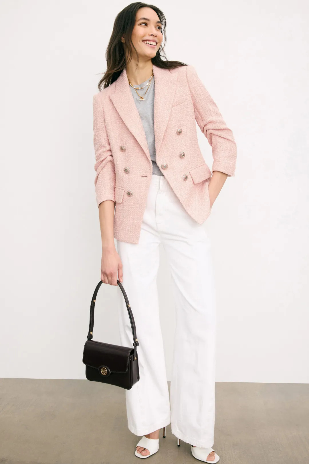 Veronica Beard Pink Ryland Dickey Jacket | Rent the Runway
