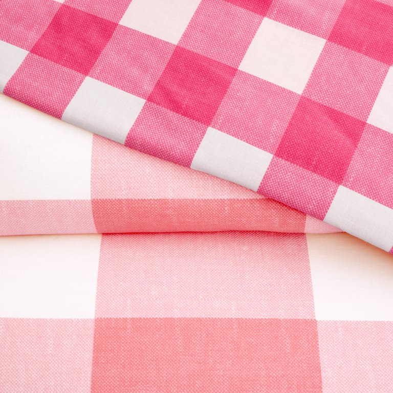 Gap Home Kids Gingham Reversible Organic Cotton Blend Comforter Set, Twin, Pink, 2-Pieces | Walmart (US)