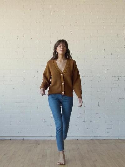 Shelter Cardigan Burnt Sienna | Tradlands