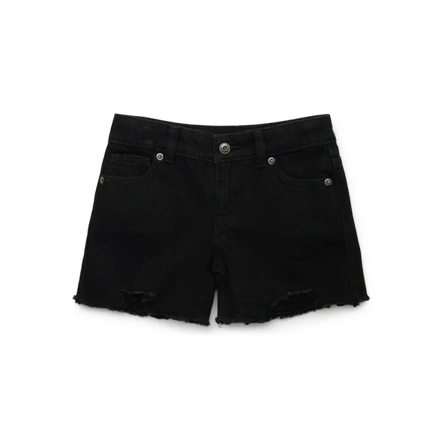 Wonder Nation Tween Girls Cutoff Denim Shorts, Sizes 5-18 | Walmart (US)