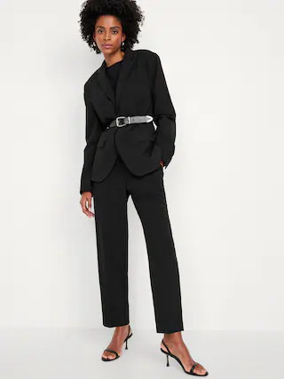 High-Waisted Billie Straight Ankle Trouser | Old Navy (CA)