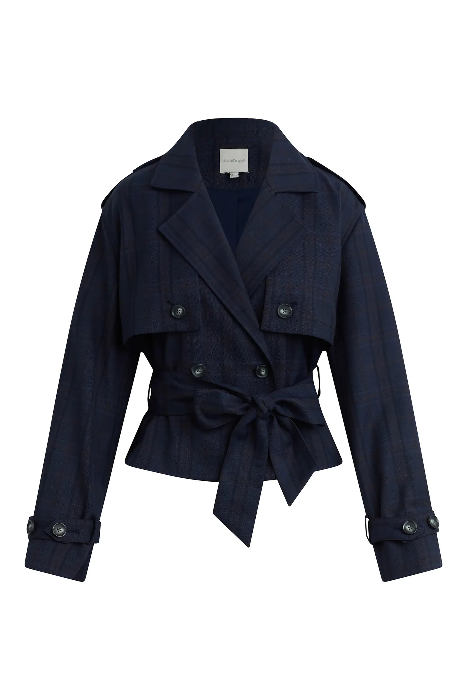 The Cropped Charles Plaid Trench Coat (Women) | Nordstrom | Nordstrom
